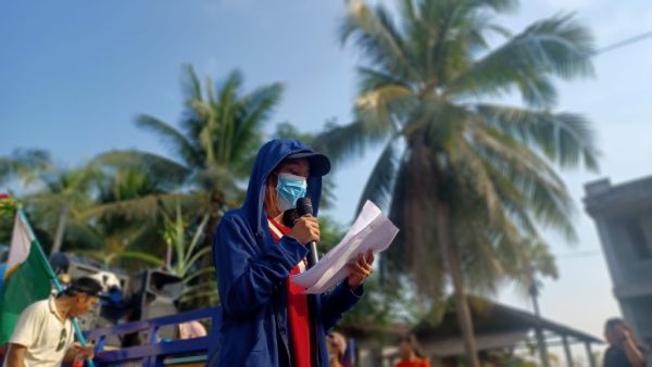 လောင်းလုံးမှာ ပြည်သူများ တော်လှန်ရေး ကာလ ၃ နှစ်ပြည့် အထိမ်းအမှတ် ဆန္ဒပြ