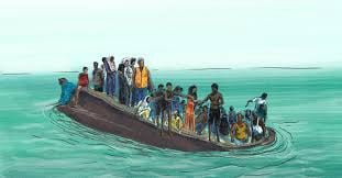 ဘေးကင်းရာဆီ ရောက်ရန် အန္တရာယ်များသော ပင်လယ်ရေလမ်းကို ရွေးကြသည့် မြန်မာဒုက္ခသည်များ