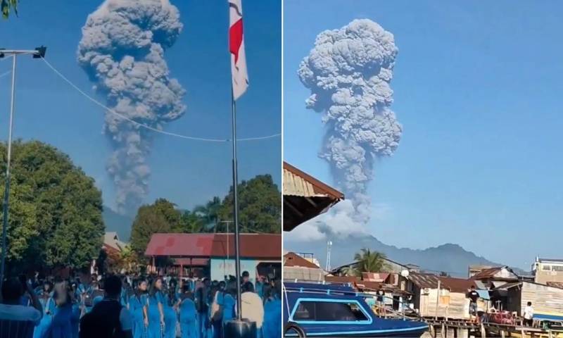 အင်ဒိုနီးရှားတွင် မီးတောင် ပေါက်ကွဲ၍ စင်ကာပူ တောင်တက်သမား ၂ ဦး သေဆုံးကာ ပိတ်မိနေသူများ ရှိ