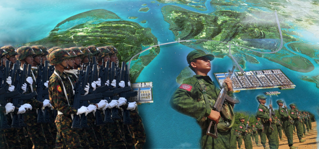 တရုတ်-မြန်မာစီးပွားရေး စင်္ကြံ စီမံကိန်းထဲ ပါဝင်နေသည့် ကျောက်ဖြူက တိုက်ပွဲအခြေအနေများ